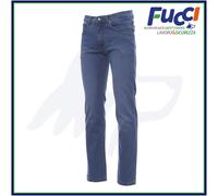 PAYPER Mustang Pantalone da Uomo Taglio Jeans Misto Denim Tasche Laterali Chiusura con Zip Effetto Consumato delavÞ Passanti in Vita (Light Blue, 46)