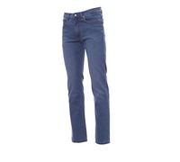 PAYPER Mustang Pantalone da Uomo Taglio Jeans Misto Denim Tasche Laterali Chiusura con Zip Effetto Consumato delavÞ Passanti in Vita (Light Blue, 46)