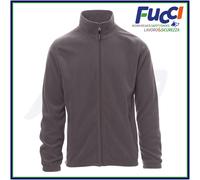 PAYPER Nepal Felpa Pile Uomo Donna 100% Poliestere Chiusura Zip Elastici stringi Polso Tasche Laterali Steel Grey (XL)