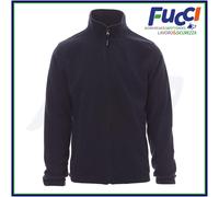 PAYPER Nepal Felpa Pile Uomo Donna 100% Poliestere Chiusura Zip Elastici stringi Polso Tasche Laterali Blu Navy (XL)