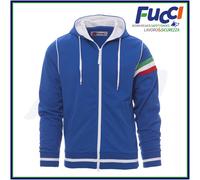 Payper NEVADA Felpa Uomo Zip Intera Cappuccio Tricolore Dry-Tech Poliestere