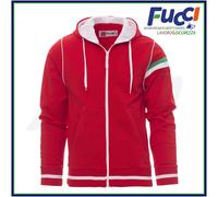 Payper NEVADA Felpa Uomo Zip Intera Cappuccio Tricolore Dry-Tech Poliestere