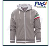 Payper NEVADA Felpa Uomo Zip Intera Cappuccio Tricolore Dry-Tech Poliestere