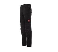 PAYPER Next 4W Pantalone Elasticizzato con Porta Ginocchiere High Tech in Nylon, Colore: Nero, Taglia: 50