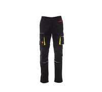 PAYPER NEXT400 - Pantaloni da lavoro multifunzionali, elasticizzati, unisex, in twill con 30% cotone e 20% elastomultiestere innovativo, 7 tasche e chiusura lampo, nero/nero 64