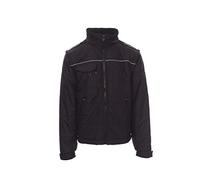 Payper ORION 2.0 Giubbino Giacca uomo 100% Poliestere chiusura zip interno imbottitura trapuntata tasca porta smartphone badge Nero (XL)