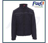 Payper ORION 2.0 Giubbino Giacca uomo 100% Poliestere chiusura zip interno imbottitura trapuntata tasca porta smartphone badge Blu Navy (M)