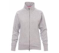 PAYPER Panama+ Lady Felpa da Donna Tinta Unita Colorata Sfiancata in Cotone Zip