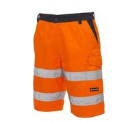 PAYPER Pantaloncini CRAFT Bermuda Uomo ad Alta Visibilità con Bande Riflettenti