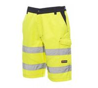 PAYPER Pantaloncini CRAFT Bermuda Uomo ad Alta Visibilità con Bande Riflettenti