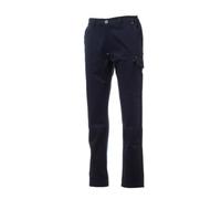 PAYPER Pantalone da Lavoro Multitasche Invernale Felpato Unisex Power Winter (XXS=36-38, Blu Navy)