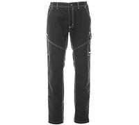 PAYPER Pantalone da Lavoro Worker Summer Cotone Estivo Leggero con Tasconi (Nero, S)