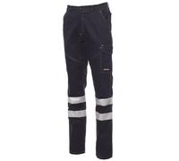 PAYPER Pantalone da Lavoro WORKER SUMMER REFLEX Alta Visibilità con Bande Uomo