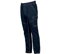 PAYPER Pantalone Unisex Worker Summer (S - Blu Navy) Anche con Ricamo E Stampa