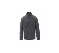 Payper Pirenei Felpa Pile da Lavoro Uomo Donna 100% Poliestere Mezza Chiusura Zip Elastici stringi Polso Tasca Frontale (GRIGIO-2XL)