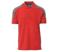 PAYPER Polo Bicolore COMPANY con Taschino in Cotone + Poliestere da Lavoro Uomo