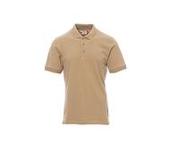 PAYPER Polo da Uomo A Manica Corta con 3 Bottoni in Tinta Effetto Perlato Venice (3XL - Warm Brown) Anche con Ricamo E Stampa