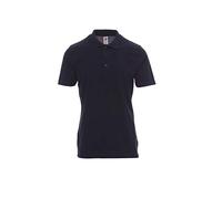 PAYPER Polo Rome, Ideale per Lavoro, 3 Bottoni in Tinta, Cotone Piquet 100% (Blu Navy, XL)