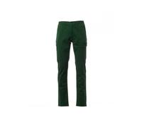Payper Power Stretch Pantaloni da Lavoro Uomo in Cotone Elasticizzato Multitasche con Porta Metro Divisa Aziendale (IT, Testo, 4XL, Regular, Regular, Verde)