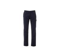 Payper Power Stretch Summer Pantalone da Uomo in Tessuto Ripstop Stretch Leggero Chiusura Zip e Bottone Multitasche (IT, Testo, 3XL, Regular, Regular, Blu Navy)
