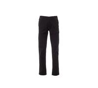 Payper Power Stretch Summer Pantalone da Uomo in Tessuto Ripstop Stretch Leggero Chiusura Zip e Bottone Multitasche (IT, Testo, 4XL, Regular, Regular, Nero)