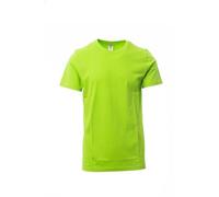 PAYPER Print T-Shirt da Uomo Girocollo a Mezza Manica in Cotone 150 Gr, Colore: Verde Acido, Taglia: 5XL