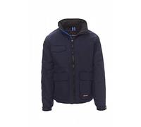 Payper RENEGADE Giubbino Giacca uomo donna 100% Poliestere chiusura zip cappuccio richiudibile tasca porta cellulare Dress Blu Navy/Blu Royal (M)