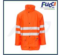 Payper RIVER-JACKET Giacca Antipioggia Impermeabile Alta Visibilità Cappuccio