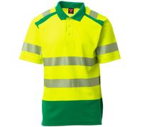 Payper ROAD Polo Alta Visibilità in Cotone Manica Corta Rifrangente con Colletto