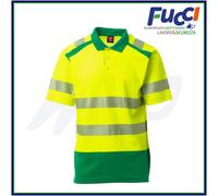 Payper ROAD Polo Alta Visibilità Manica Corta con Bande Riflettenti Segmentate