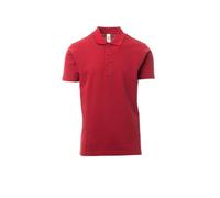 Payper Rome Polo da Uomo a Manica Corta in 100% Cotone Piquet Tre Bottoni (IT, Testo, 4XL, Regular, Regular, Bordeaux)