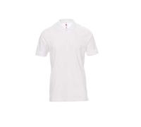 Payper Rome Polo da Uomo a Manica Corta in 100% Cotone Piquet Tre Bottoni (IT, Testo, XL, Regular, Regular, Bianco)