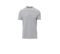 Payper Rome Polo da Uomo a Manica Corta in 100% Cotone Piquet Tre Bottoni (IT, Testo, XXL, Regular, Regular, Grigio Melange)