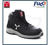 PAYPER Get Force Low Scarpe Antinfortunistica Uomo per Lavoro di Sicurezza S3 in Fiore bovino Traspiranti Resistenti abrasione Inserti Riflettenti Nero (41)