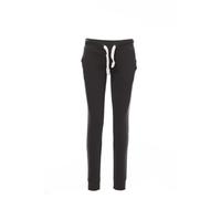 PAYPER Seattle Lady Pantalone da Donna in Felpa con Elastico alla Caviglia in Cotone, Colore: Antracite, Taglia: XL