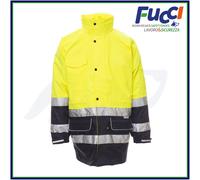Payper SECURITY Parka 4in1 Alta Visibilità Uomo Lavoro Antipioggia Antivento