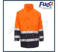 Payper SECURITY Parka 4in1 Alta Visibilità Uomo Lavoro Antipioggia Antivento