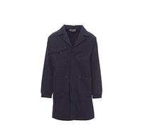 Payper SHELL Camice da lavoro uomo donna a collo aperto 100% cotone chiusura con bottoni tasca porta smartphone badge penna Blu Navy (5XL)