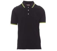 PAYPER SKIPPER Polo da Uomo Manica Corta in cotone 3 bottoni Bordini a Contrasto