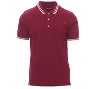 PAYPER SKIPPER Polo da Uomo Manica Corta in cotone 3 bottoni Bordini a Contrasto