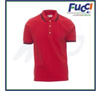 Payper SKIPPER Polo Uomo Cotone Piquet Manica Corta con Bordini a Contrasto