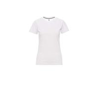 PAYPER Sunrise Lady T-Shirt Maglia Maglietta Mezza Manica Corta Sfiancata da Donna Misto Cotone Girocollo Bianco (S)