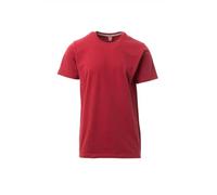 Payper Sunrise T-Shirt da Uomo Girocollo Manica Corta 100% Cotone Colletto in Costina Misto Spandex (IT, Testo, M, Regular, Regular, Bordeaux)