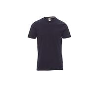 PAYPER Sunrise T-Shirt Maglia Maglietta Mezza Manica Corta da Uomo Jersey 100% Cotone Girocollo Blu Navy (5XL)