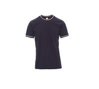 PAYPER T-Shirt Uomo Girocollo Manica Corta A Bandiera Italia Blu Navy