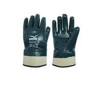 Payper TANKER NBR4 Guanti da lavoro 100% cotone spalmato gomma nitrilica tutto rivestito manichetta Blu, Conf. 12 paia (10)