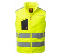 Payper TASK Gilet Alta Visibilità Catarifrangente Imbottito Collo Pile Casacca