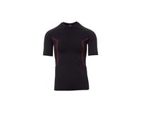 Payper THERMO PRO 280 SS Maglia termica da uomo girocollo maniche corte raglan misto poliammide poliestere tessuto elasticizzato speciali tramature Nero (XXL/3XL)