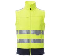 Payper TRAFFIC Gilet Soft Shell Alta Visibilità Catarifrangente Zip Intera Tasca