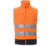 Payper TRAFFIC Gilet Soft Shell Alta Visibilità Catarifrangente Zip Intera Tasca